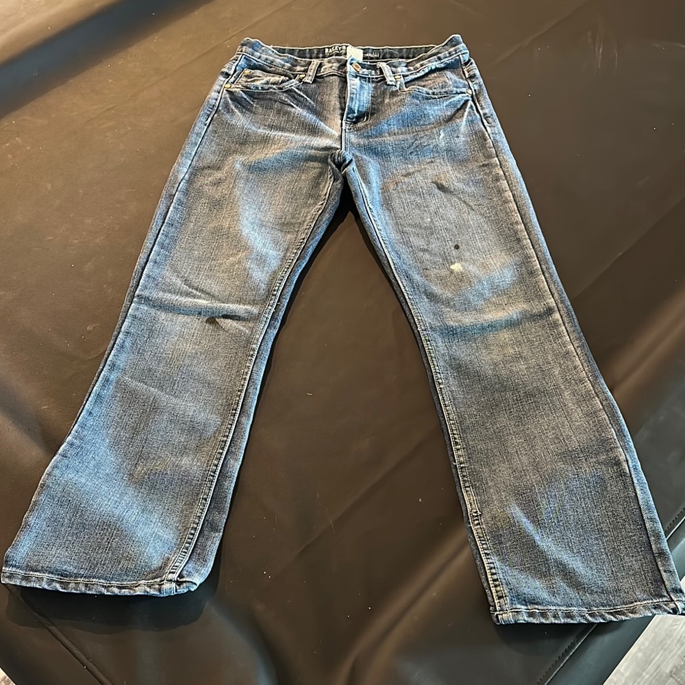 Vintage Distressed Straight Cut Blue Kids' Jeans